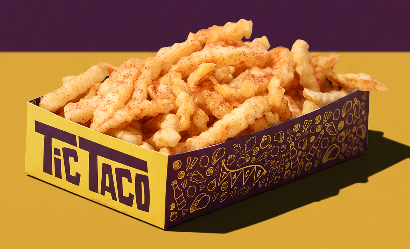 Tic Taco box of fries