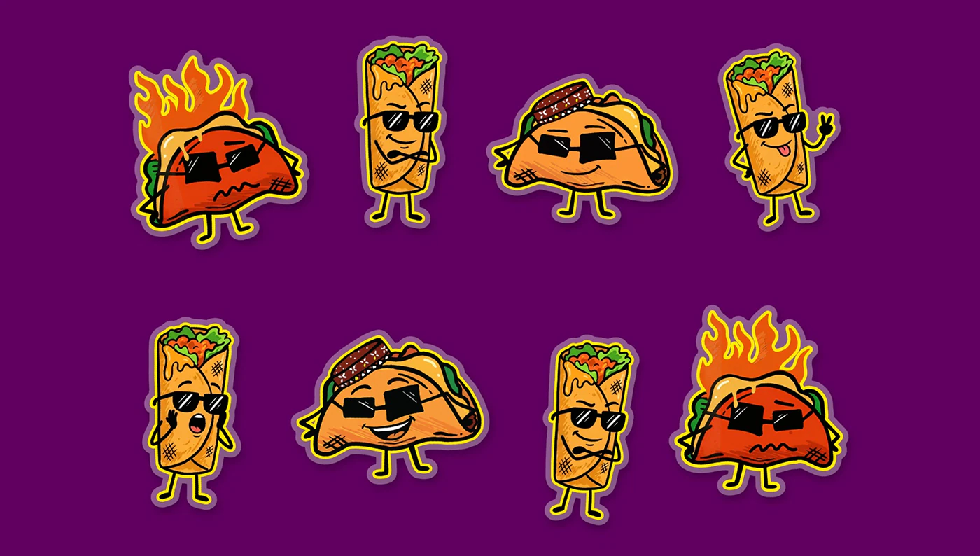 Character stickers