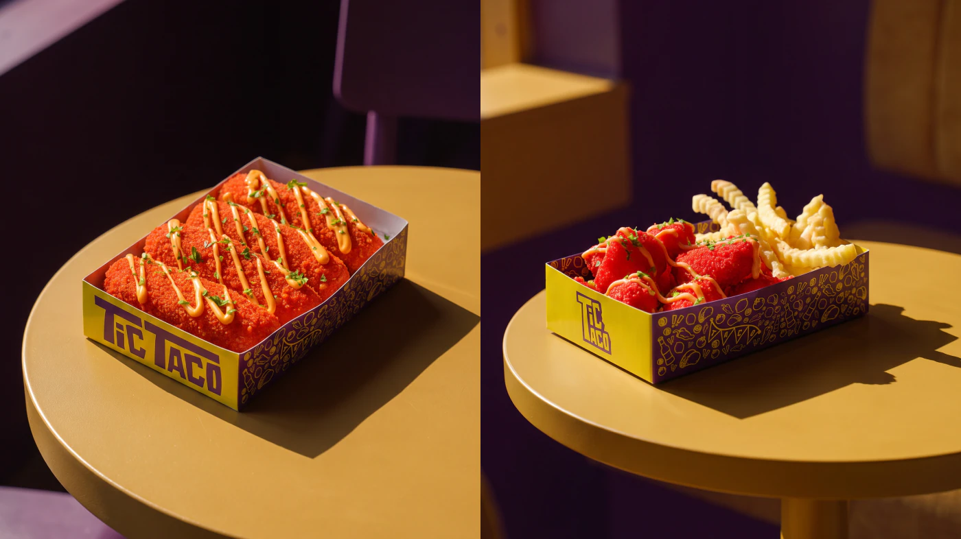 Food trays with fries and nachos